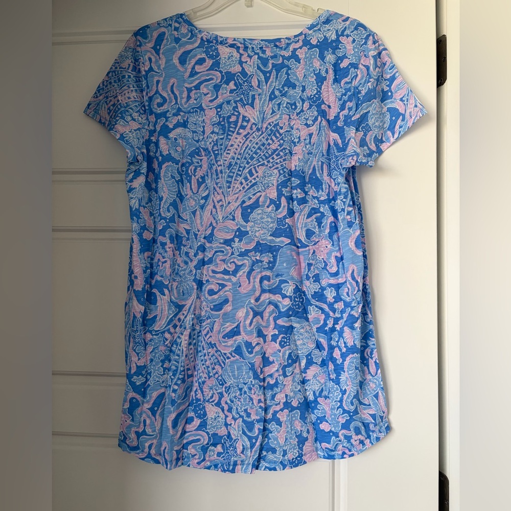 Lilly Pulitzer Etta Top- See What I Sea - Picture 2 of 2